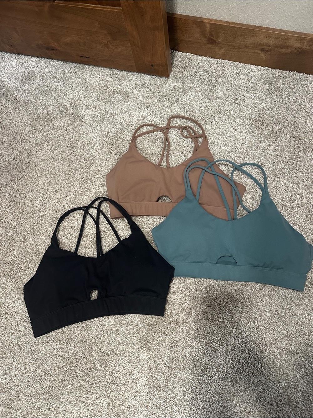 Everyday Strappy Bralette - Black, Taupe, Teal